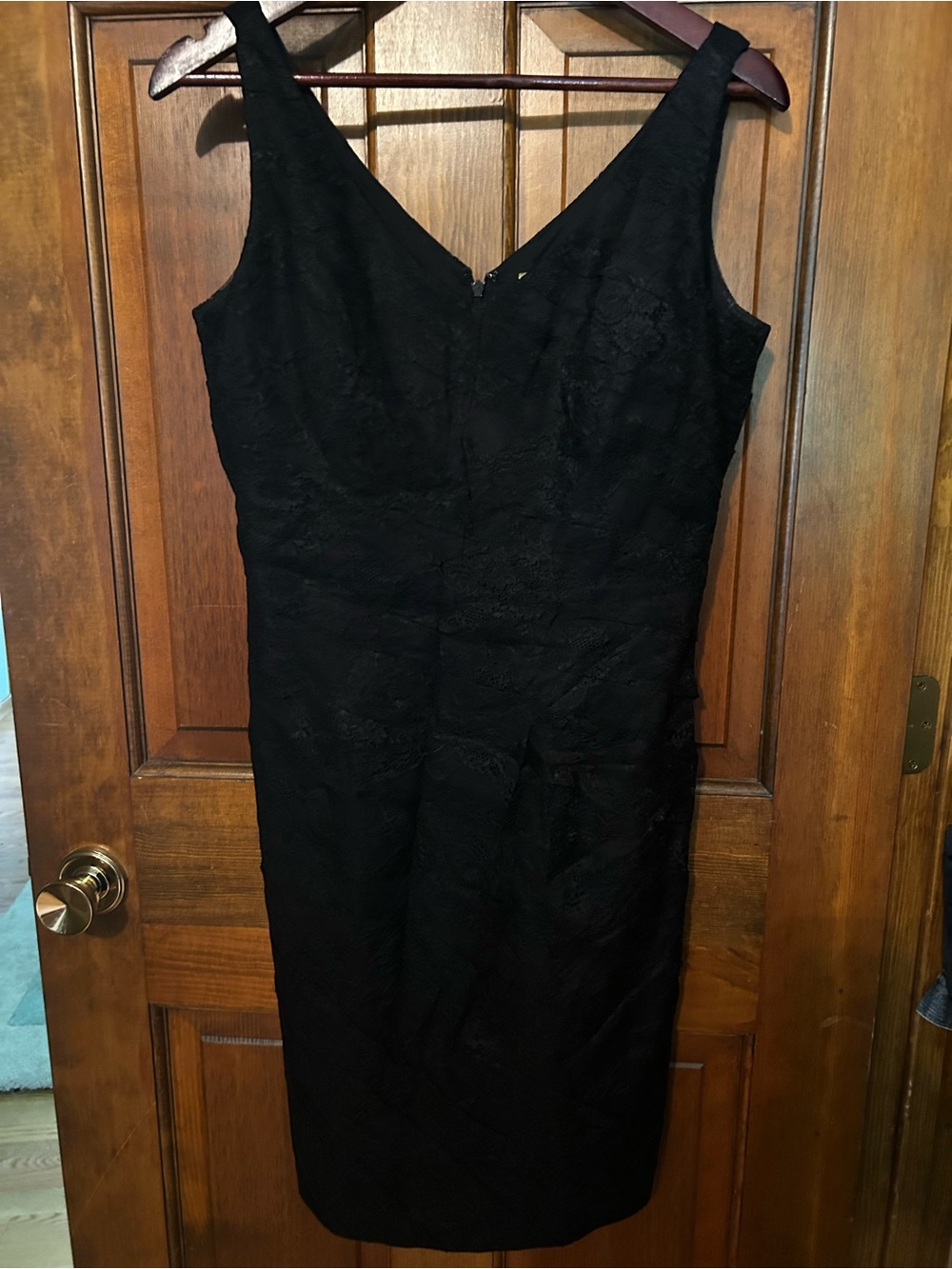 Ann Taylor Black Lace Midi Dress